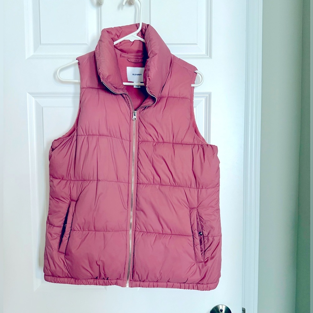 Old Navy Rose Puffy Vest